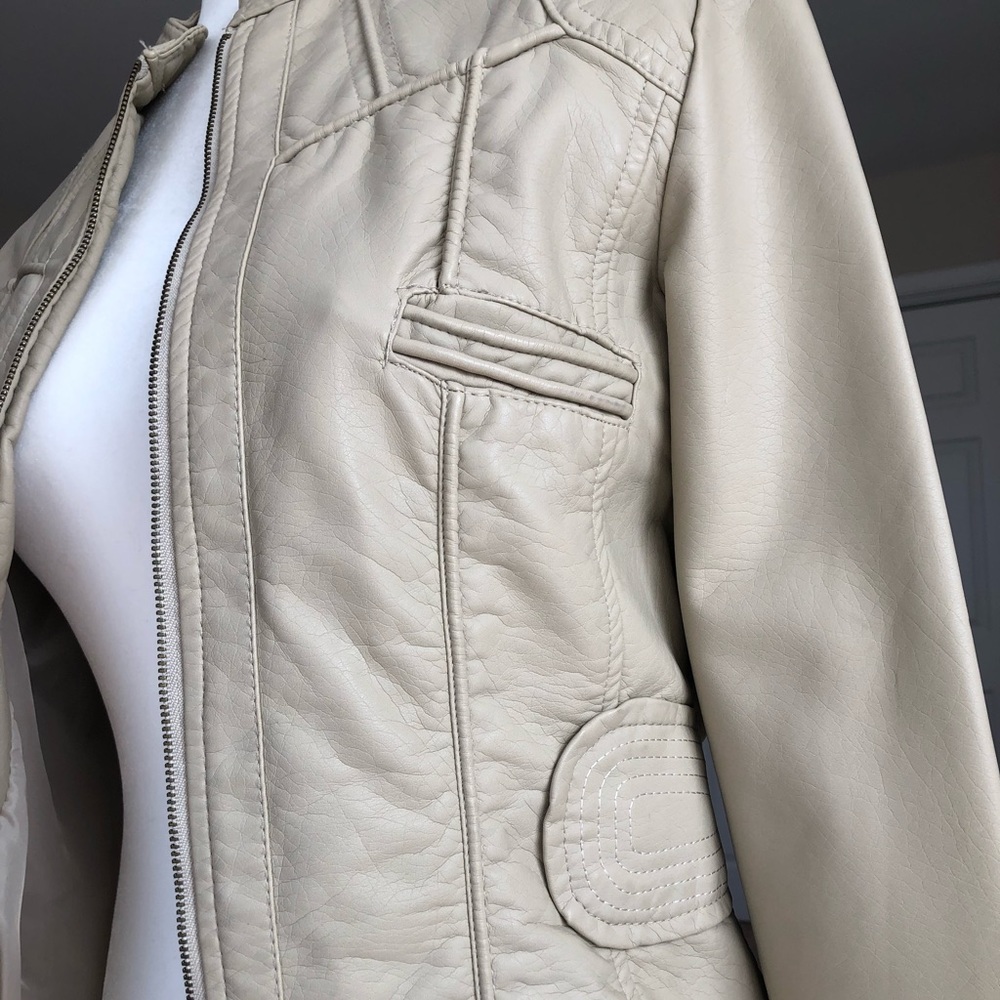 MAX STUDIO VEGAN LEATHER MOTO JACKET - Picture 5 of 8